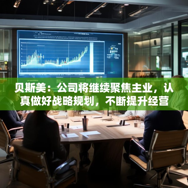 贝斯美：公司将继续聚焦主业，认真做好战略规划，不断提升经营管理水平