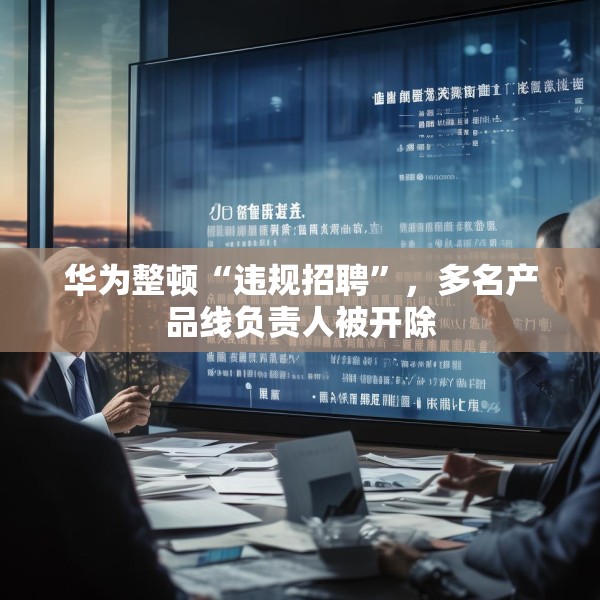 华为整顿“违规招聘”，多名产品线负责人被开除