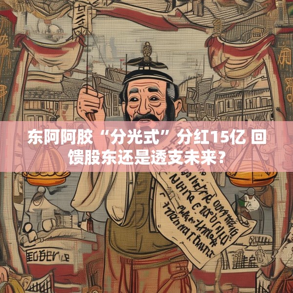 东阿阿胶“分光式”分红15亿 回馈股东还是透支未来？