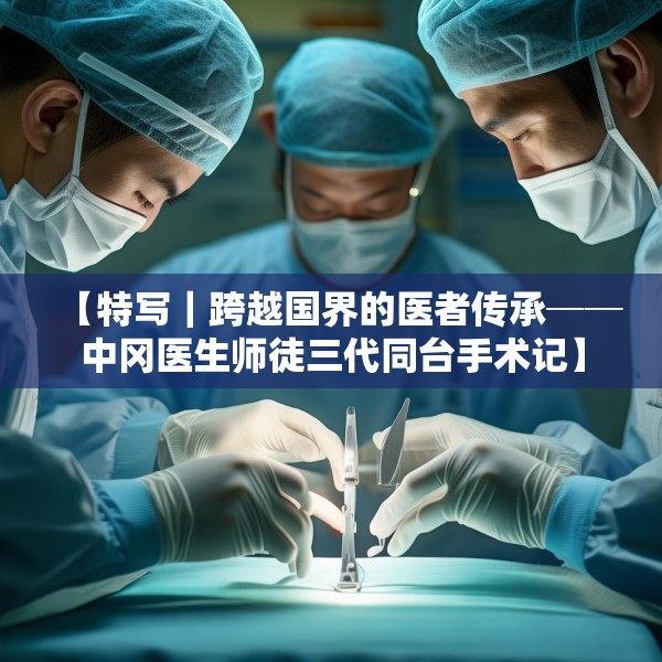 【特写｜跨越国界的医者传承──中冈医生师徒三代同台手术记】