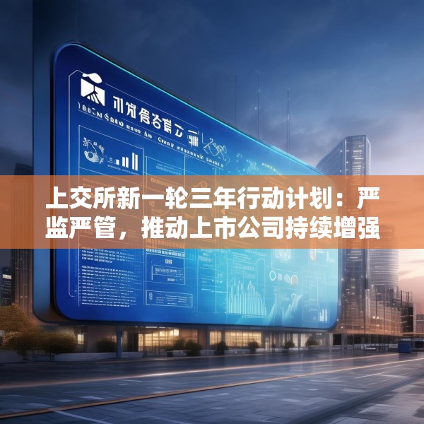 上交所新一轮三年行动计划：严监严管，推动上市公司持续增强投资者回报