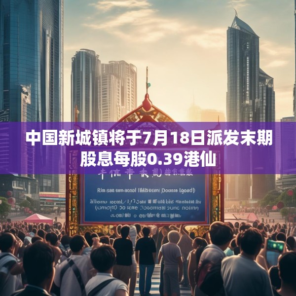 中国新城镇将于7月18日派发末期股息每股0.39港仙