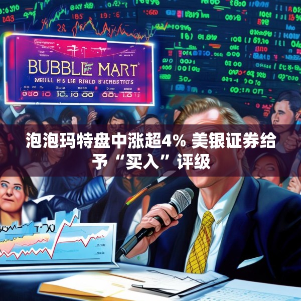 泡泡玛特盘中涨超4% 美银证券给予“买入”评级
