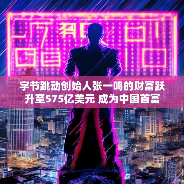 字节跳动创始人张一鸣的财富跃升至575亿美元 成为中国首富