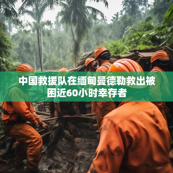 中国救援队在缅甸曼德勒救出被困近60小时幸存者