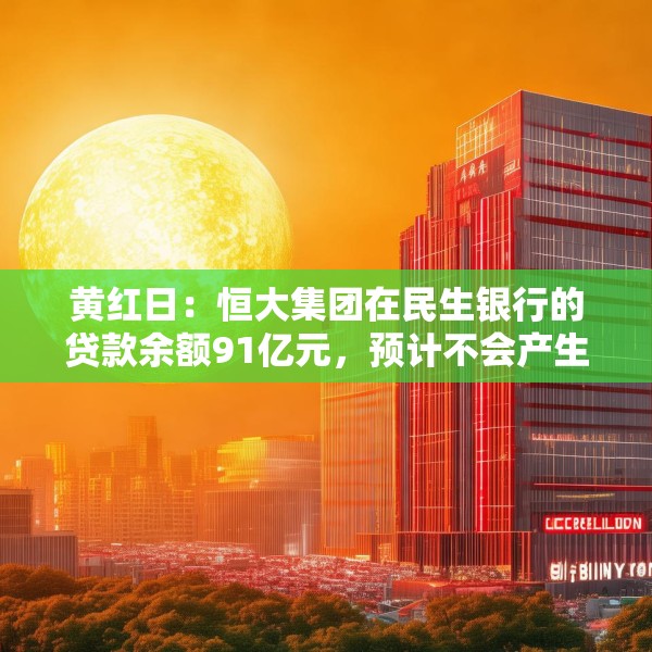 黄红日：恒大集团在民生银行的贷款余额91亿元，预计不会产生重大实质性影响