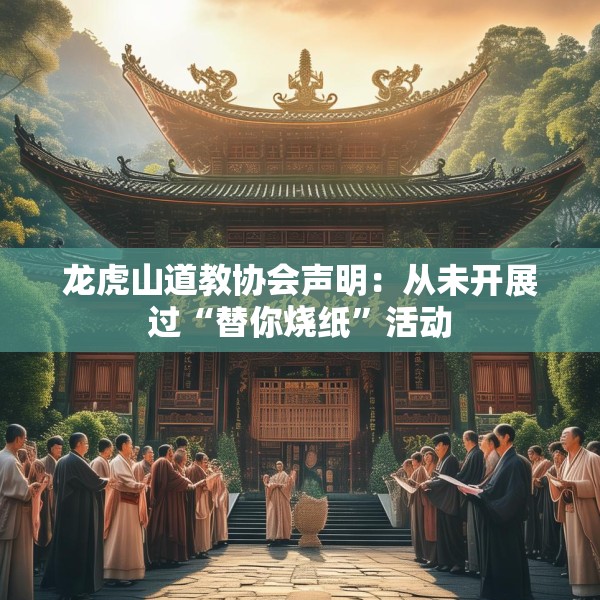 龙虎山道教协会声明：从未开展过“替你烧纸”活动