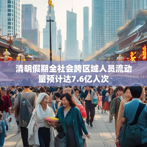 清明假期全社会跨区域人员流动量预计达7.6亿人次