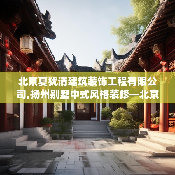 北京夏犹清建筑装饰工程有限公司,扬州别墅中式风格装修—北京夏犹清建筑装饰工程有限公司162.a38b39c42fgy.49nbn