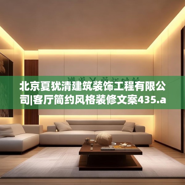 北京夏犹清建筑装饰工程有限公司|客厅简约风格装修文案435.a311b312c315fgy.322uyk