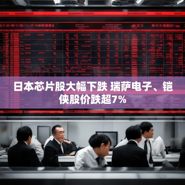 日本芯片股大幅下跌 瑞萨电子、铠侠股价跌超7%