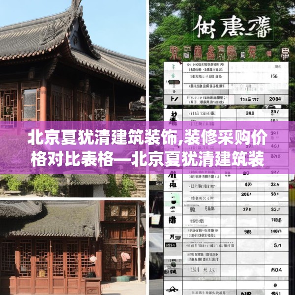 北京夏犹清建筑装饰,装修采购价格对比表格—北京夏犹清建筑装饰204.a80b81c84fgy.91dsfds