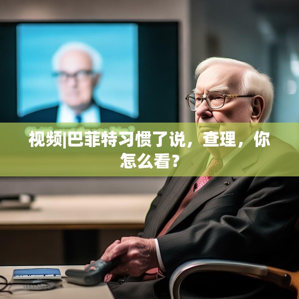 视频|巴菲特习惯了说，查理，你怎么看？