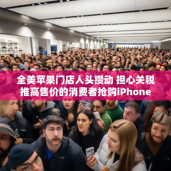 全美苹果门店人头攒动 担心关税推高售价的消费者抢购iPhone