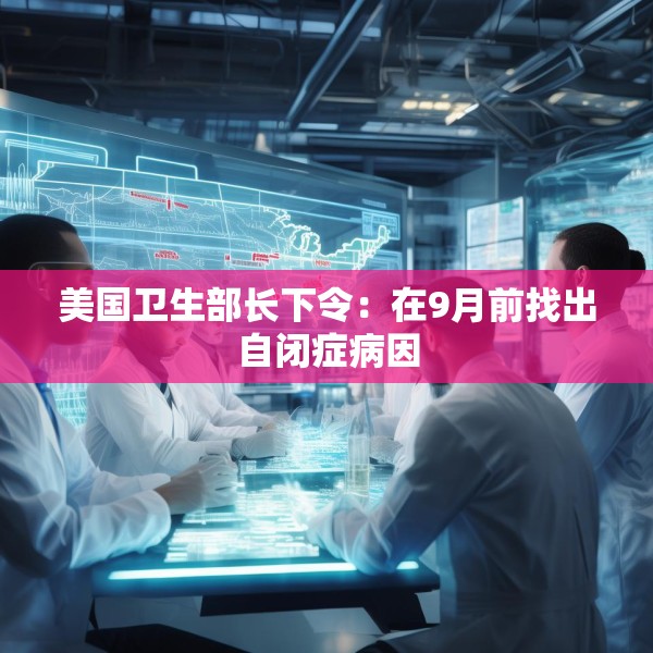 美国卫生部长下令：在9月前找出自闭症病因