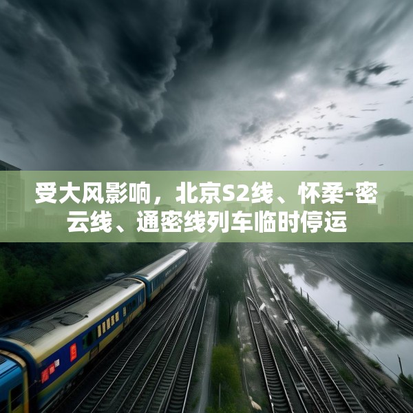 受大风影响，北京S2线、怀柔-密云线、通密线列车临时停运