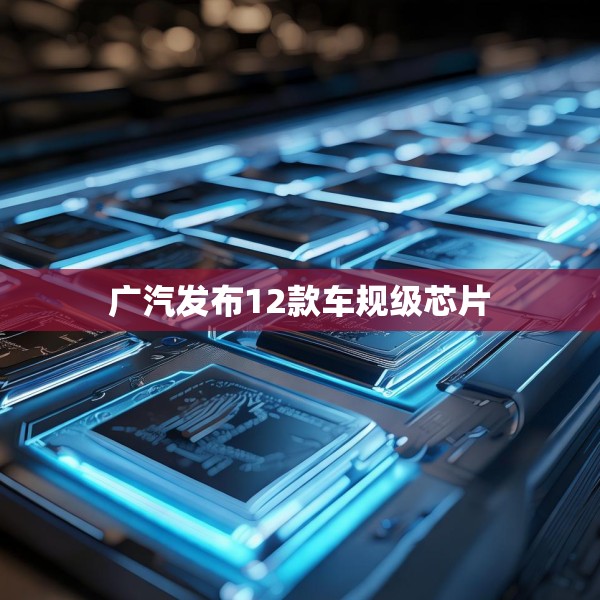 广汽发布12款车规级芯片