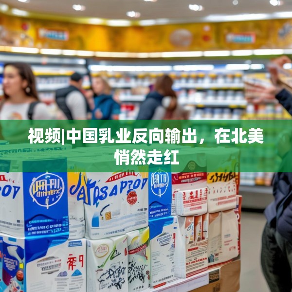 视频|中国乳业反向输出，在北美悄然走红