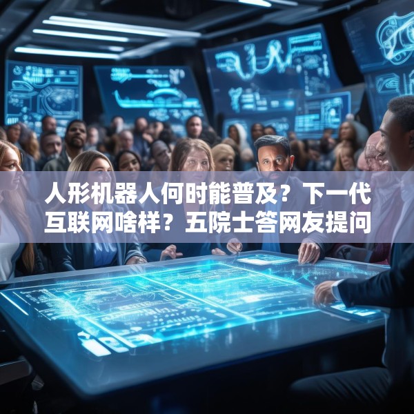 人形机器人何时能普及？下一代互联网啥样？五院士答网友提问