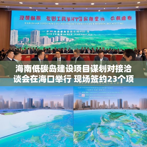 海南低碳岛建设项目谋划对接洽谈会在海口举行 现场签约23个项目，总投资额超140亿元