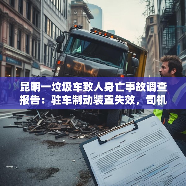 昆明一垃圾车致人身亡事故调查报告：驻车制动装置失效，司机欲阻停被撞