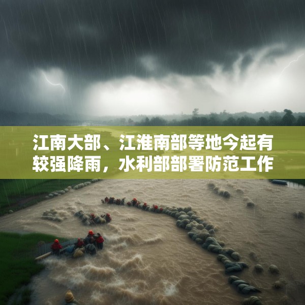 江南大部、江淮南部等地今起有较强降雨，水利部部署防范工作