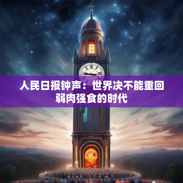人民日报钟声：世界决不能重回弱肉强食的时代