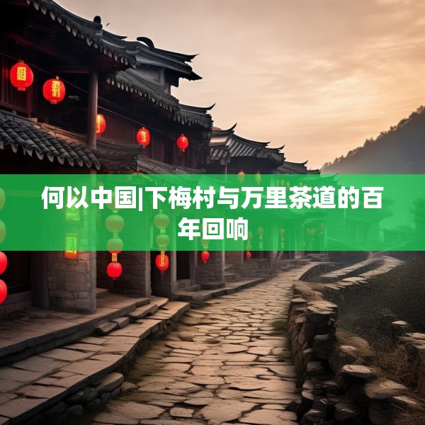 何以中国|下梅村与万里茶道的百年回响