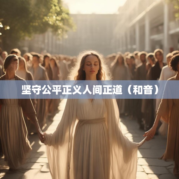 坚守公平正义人间正道（和音）