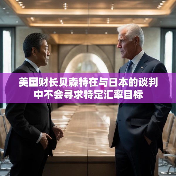 美国财长贝森特在与日本的谈判中不会寻求特定汇率目标