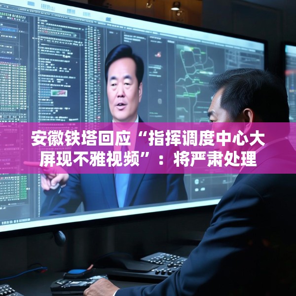 安徽铁塔回应“指挥调度中心大屏现不雅视频”：将严肃处理