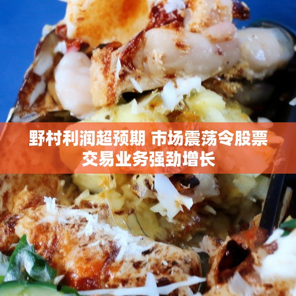 野村利润超预期 市场震荡令股票交易业务强劲增长