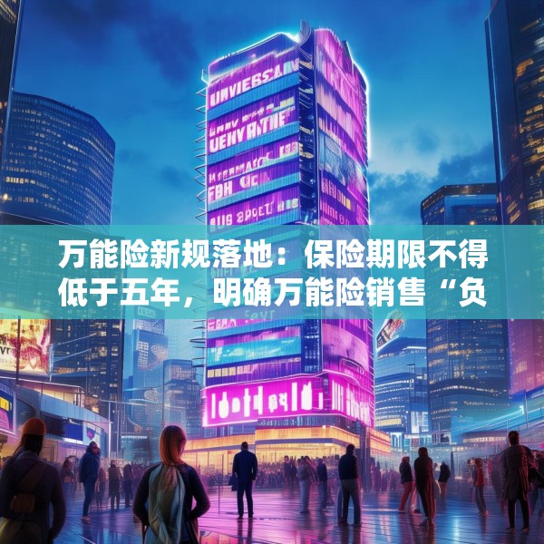 万能险新规落地：保险期限不得低于五年，明确万能险销售“负面清单”