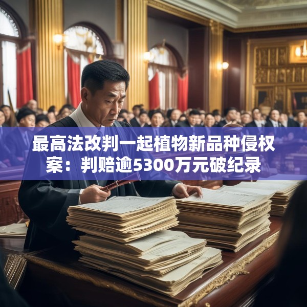最高法改判一起植物新品种侵权案：判赔逾5300万元破纪录