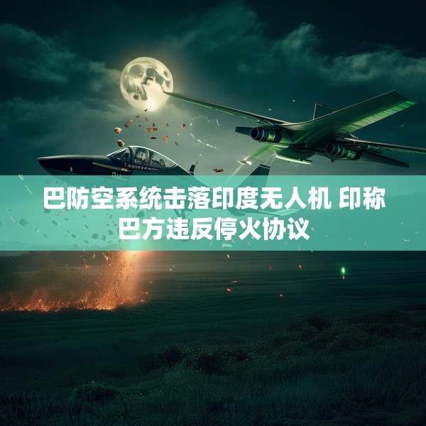 巴防空系统击落印度无人机 印称巴方违反停火协议