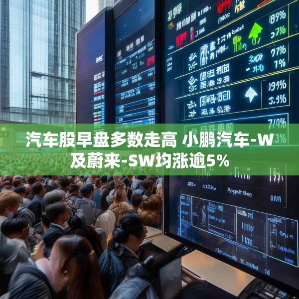 汽车股早盘多数走高 小鹏汽车-W及蔚来-SW均涨逾5%