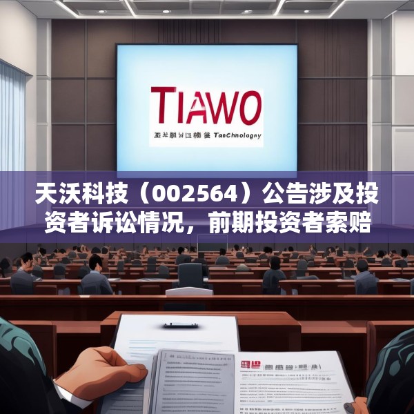 天沃科技（002564）公告涉及投资者诉讼情况，前期投资者索赔案已有一审胜诉