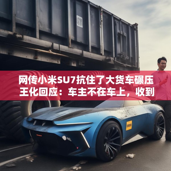 网传小米SU7抗住了大货车碾压 王化回应：车主不在车上，收到了报警及客服电话