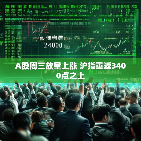 A股周三放量上涨 沪指重返3400点之上