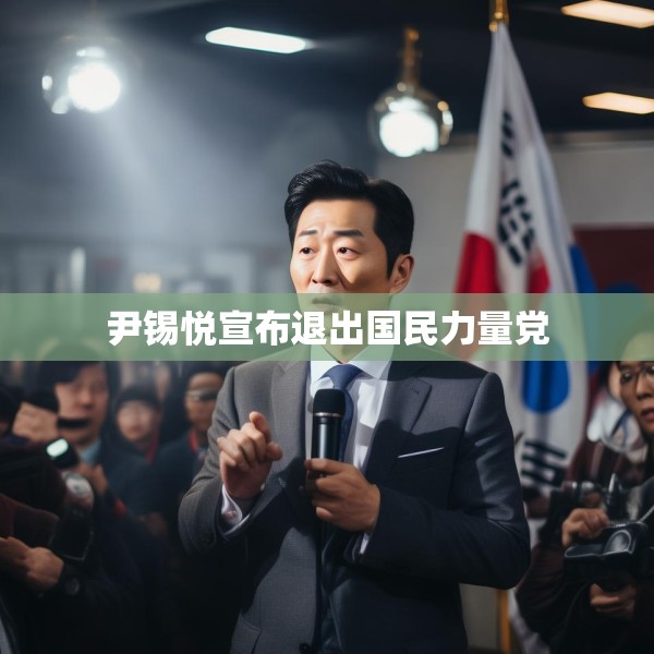 尹锡悦宣布退出国民力量党