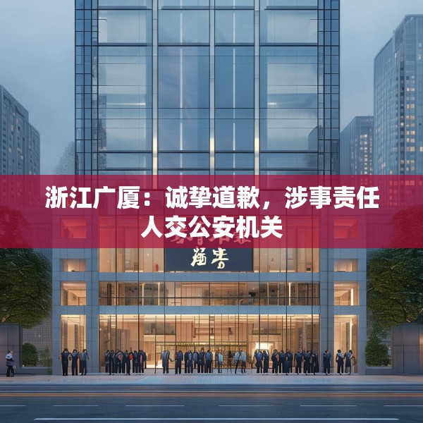 浙江广厦：诚挚道歉，涉事责任人交公安机关