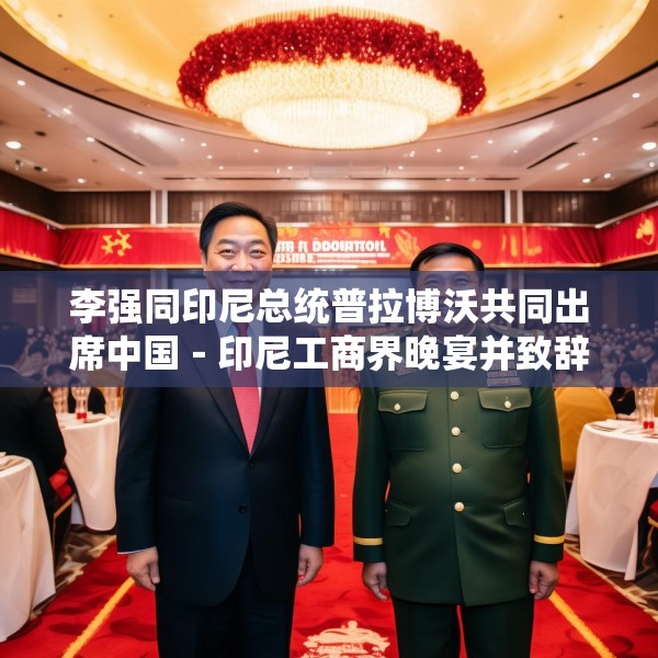 李强同印尼总统普拉博沃共同出席中国－印尼工商界晚宴并致辞