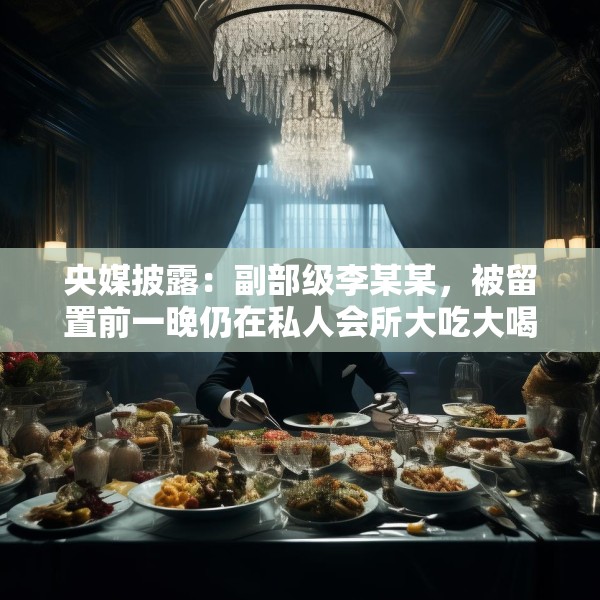 央媒披露：副部级李某某，被留置前一晚仍在私人会所大吃大喝