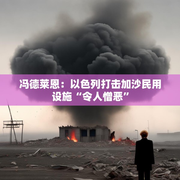 冯德莱恩：以色列打击加沙民用设施“令人憎恶”