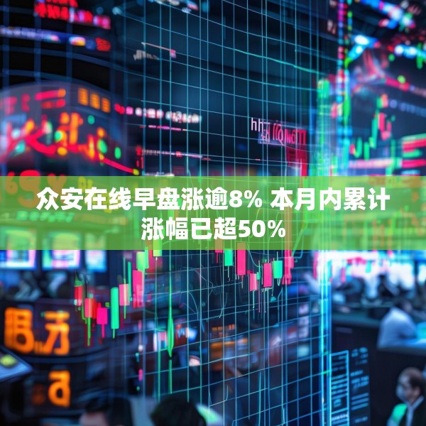 众安在线早盘涨逾8% 本月内累计涨幅已超50%