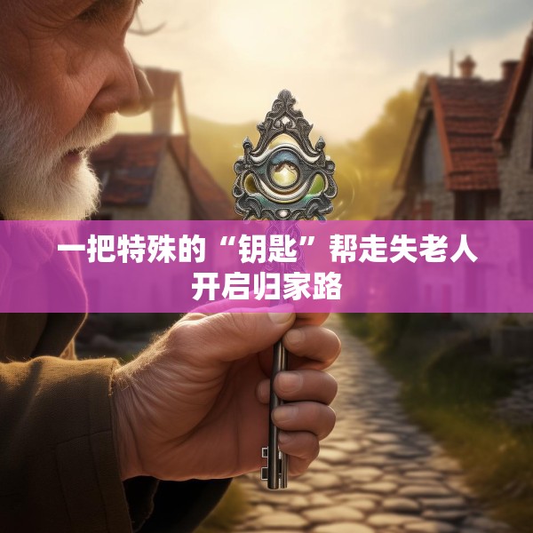 一把特殊的“钥匙”帮走失老人开启归家路