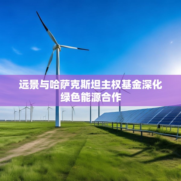 远景与哈萨克斯坦主权基金深化绿色能源合作