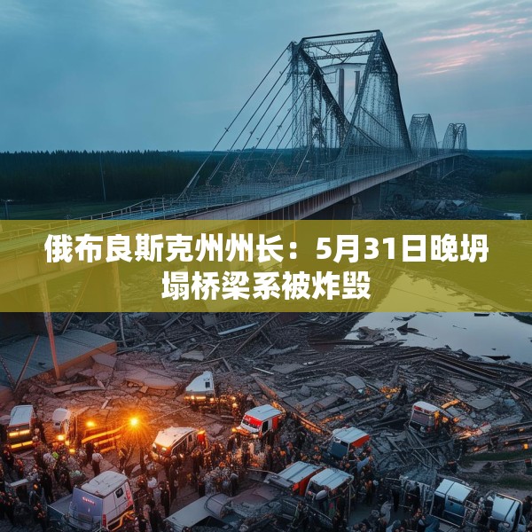 俄布良斯克州州长：5月31日晚坍塌桥梁系被炸毁