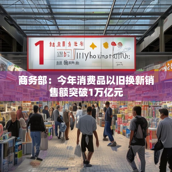 商务部：今年消费品以旧换新销售额突破1万亿元
