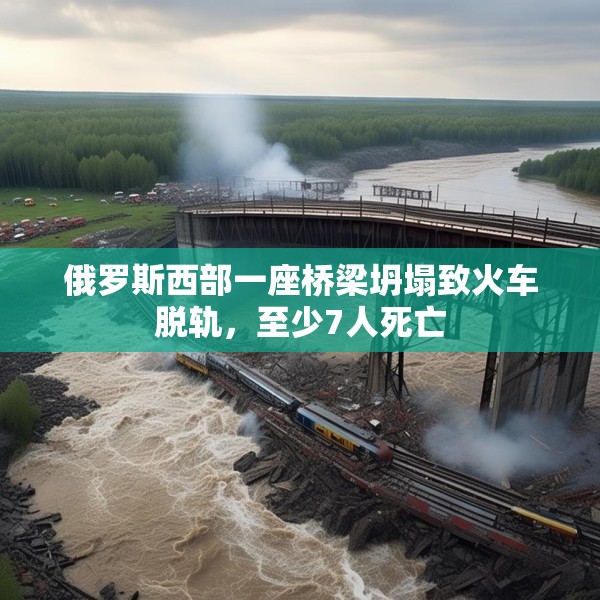 俄罗斯西部一座桥梁坍塌致火车脱轨，至少7人死亡